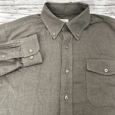 Camisa Southern Marsh Para Hombre Mediana Marrón Abotonada Manga Larga Exterior Informal Foto 1 de 4