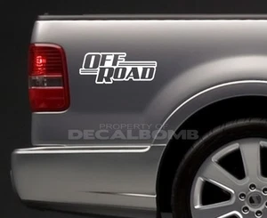 set of 2 - OFF ROAD bedside truck decals / stickers design 1 - Imagen 1 de 1