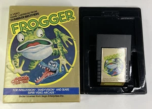 Vtg 1982 Intellivision Parker Brothers Frogger Video Game Cartridge - No Manual - Picture 1 of 6