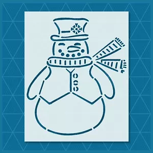 Snowman Stencil – Christmas, Winter, Holiday, Frosty, Kids, Festive Decor - Picture 1 of 5