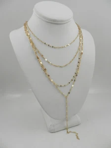 I.N.C. INTERNATIONAL CONCEPTS Gold-Tone Shimmer Chain Multi-Row Necklace, 16" - Picture 1 of 3