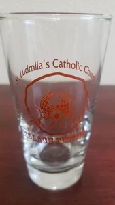 St. Ludmila's Catholic Church Kolach Festival Glass Red - Picture 1 of 5