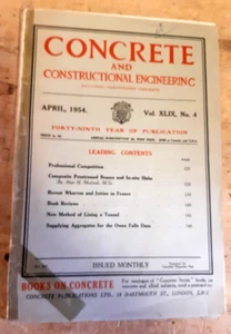 Concrete and constructional engineering including prestressed concrete 1954 - Imagen 1 de 1