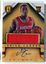 2013-14 Gold Standard Isaiah Canaan JERSEY RELIC AUTO AUTOGRAPH RC #230 ROCKETS