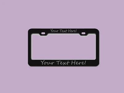 Soporte de matrícula GRABADO PERSONALIZADO - Elegancia sutil - Tu texto aquí Foto 1 de 4