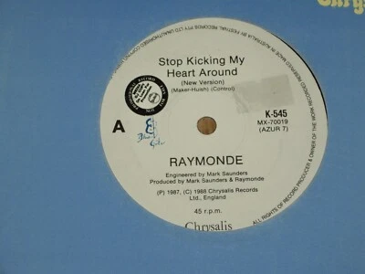 RAYMONDE *RARE  OZ PROMO  7" 45 ' STOP KICKING MY HEART AROUND ' 1988 VGC+ - Image 1 of 2