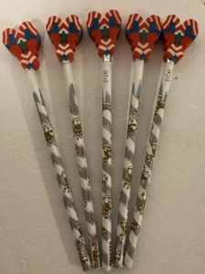 Raymond Geddes Weihnachten Zuckerstange Stifte Radierer 10 Stück Neu - Bild 1 von 4