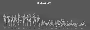 20x 1:32 - Akt Erotische Frauen Figuren - PAKET #2- unbemalt - Bild 1 von 4
