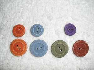 Knöpfe je 5 Stück 15/20mm matt orange/grün/blau/lila/braun Restposten!!! - Bild 1 von 12