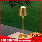 Led Usb Art Table Lamp Touch Dimming Bedside Night Light (Round Base Gold 38Cm)