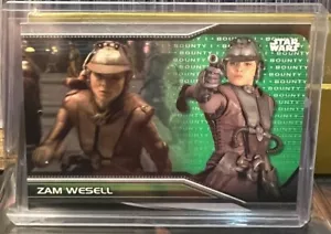 2021 Topps Star Wars Bounty Hunters Level 1 Green /150 Zam Wesell #B1-1 - Picture 1 of 2