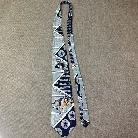 Dallas Cowboys Mens Tie Cartoons Football Warner Bros 90s Taz Sylvester Vintage Cover