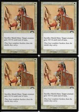 MTG: SHIELD MATE Exodus COMMON; played, Excellent condition x4