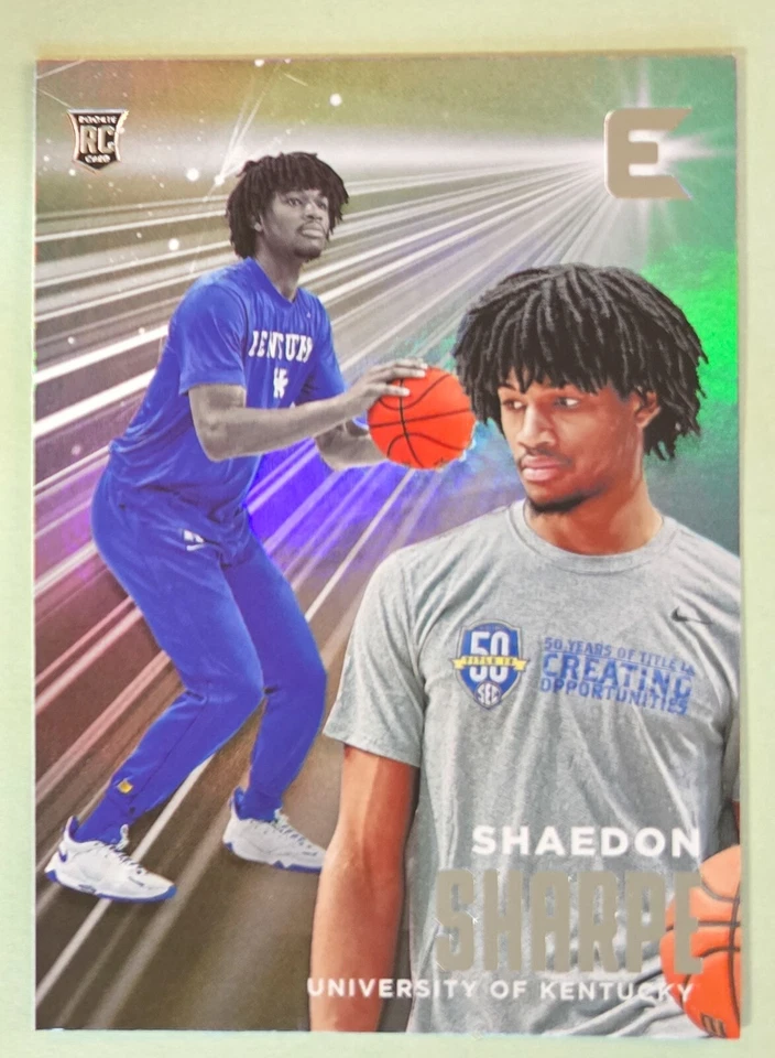 2022 Panini Chronicles Draft Picks #17 Shaedon Sharpe Essentials Rookie Kentucky - Image 1 of 1