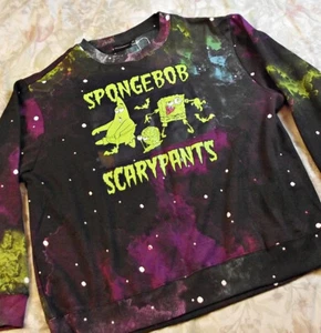 HALLOWEEN NEW Nickelodeon Spongebob Scarypants Mens Sweatshirt XL NWOT - Picture 1 of 7