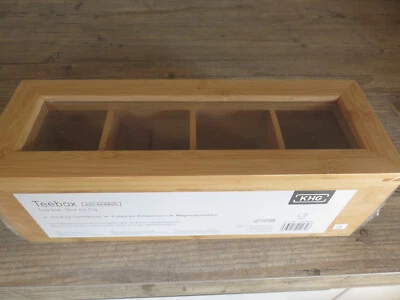Teebox aus Bambus, neu, OVP - Bild 1 von 4