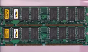 64MB 2x32MB PC-66 HYUNDAI HYM7V64400TFG-10 RAM Memory Kit PC66 3.3V 4Mx64 SDRAM - Picture 1 of 2