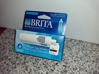 Brita BOTTLE Replacement Filters for Soft Squeeze & 1 Brita PITCHER Filter 3 Lot - Image 1 of 4