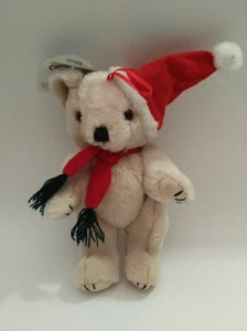 WeihnachtsBÄR Baumschmuck Stofftier H ca. 20cm - Aufhänger X-MAS Santa Claus Bär - Picture 1 of 12
