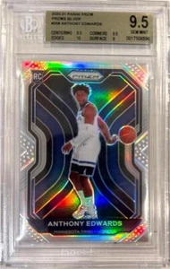 2020-21 Anthony Edwards Panini Prizm Silver Prizm RC - BGS 9.5 Gem Mint mit 10 Sub - Bild 1 von 2