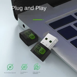 WiFi Receiver Driver Free Mini USB Network Card 150Mbps for Computer/Phone - Picture 1 of 10