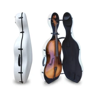 Custodia rigida per violoncello 4/4 con ruote e manico incorporato aviazione materiali compositi - Foto 1 di 11