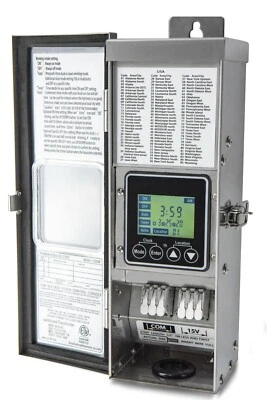 Khan Tech Stainless Steel 150w 15VAC Landscape Light Low-Voltage Transformer - Image 1 of 4