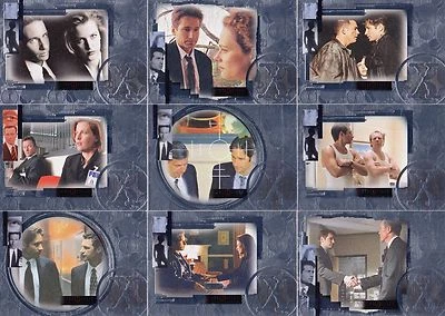 THE X-FILES CONNECTIONS 2005 TOPPS PARALLEL SILVER FOIL CARD SET OF 72 TV BASE - Image 1 of 2