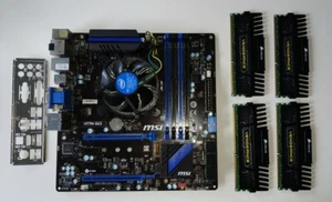 MSI H97M-G43 Motherboard mit Intel Core i7 4790 3,60 GHz 32 GB DDR3 Dual Channel - Photo 1/5