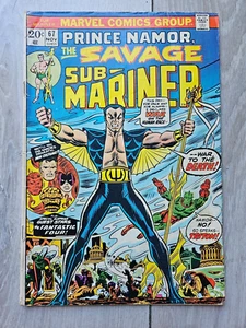 Sub-mariner #67 Marvel Comics 1973 Low Grade Fantastic Four Triton - Picture 1 of 3