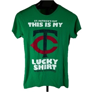 Minnesota Twins Green T Shirt XL Lucky St. Patrick's Day Irish Baseball - Picture 1 of 4