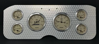 1955 1956 1957 1958 1959 GMC calibre 6 panel de instrumentos motor torneado inserción bronceado Foto 1 de 4