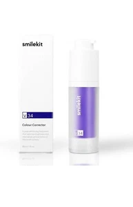 Smilekit V34 Purple Colour Teeth Whitening Toothpaste, Colour Corrector Serum