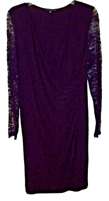 TIANA B. Размер XL платье черный MOCK надежном с кружевной длинные рукава груди 44» - Изображение 1 из 4