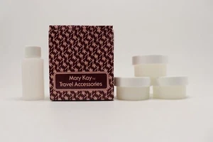 Vintage Box Set of Mary Kay Travel Accessories, Creams & Makeup Containers NOS - Picture 1 of 3