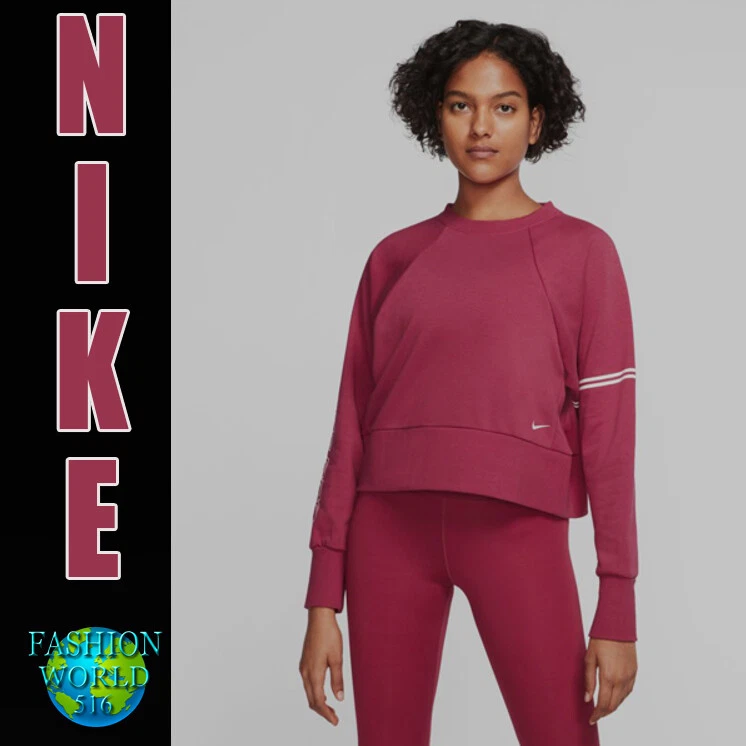 Nike Women's Size L Pro Dri-FIT Get Fit Crew Sweatshirt DD1955-615