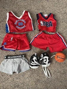 Build a Bear 2 Basketball Uniform, Sneakers, and ball - Picture 1 of 9