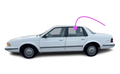 Se adapta a Buick Century OLS Cutlass Ciera Pontiac 6000 puerta trasera izquierda vidrio Foto 1 de 4