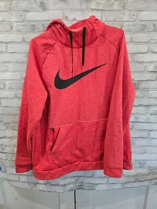Men's Nike Therma Swoosh Pull-Over Hoodie Sweat Shirt FD5097-657 Sz XL Red Orang - Picture 1 of 8