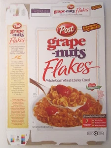 Caja de cereales POST vacía copos de uva-nueces 2003 18 oz [G7C6q] - Imagen 1 de 2