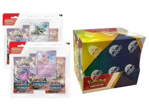 Pokémon TCG Temporal Forces 3 pack blister display box of 12 , 36 booster packs - Picture 1 of 2