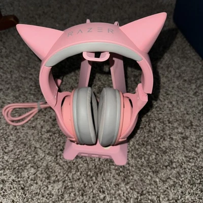 Razer Kraken RGB USB Gaming Headset Kitty Edition With Stand - Image 1 of 4