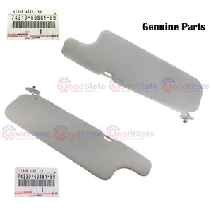 Genuine Toyota LandCruiser VDJ78 VDJ76 HZJ79 HZJ78 RH & LH Sun Visor Light Grey - Picture 1 of 7