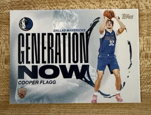 Tarjeta de novato 2025-26 Topps - Generation Now Cooper Flagg GN-1 Dallas Mavericks - Imagen 1 de 4