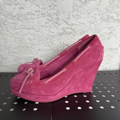 Sperry x Jeffrey верхний сидр замши на танкетке туфли женщин 9 розовый повседневный редкая опрятный - Изображение 1 из 4