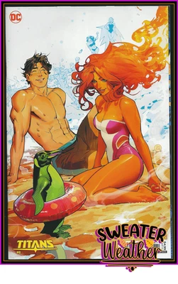 TITANS #8 (2024) DAN MORA SWEATER WEATHER VARIANT NIGHTWING SHIRTLESS DC 9.4 NM - Image 1 of 4