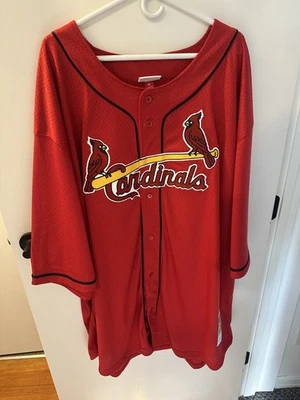 Camiseta de béisbol Mitchell & Ness 1998 St Louis Cardinals #25 nueva para hombre grande y alta  Foto 1 de 4