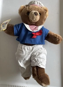 Osos de la Paz Mundial Peluche Francia *RARO* Regalos De Colección 1985/Corea/NUEVO CON ETIQUETAS DIFÍCIL DE ENCONTRAR - Imagen 1 de 11