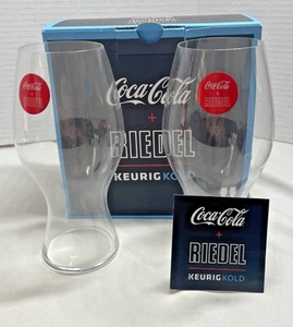 Riedel Coca Cola Keurig Kold Compatible Glasses - NEW - Picture 1 of 7