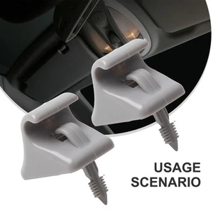 Pack of Two Sun Visor Clips for Hyundai For Getz (2002 2011) Reliable Fit - Picture 1 of 12